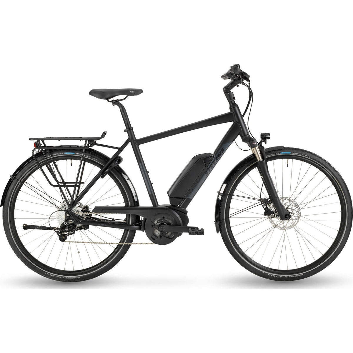 Stevens E-Molveno HT Gen.1 Electric City Bike Black XXL