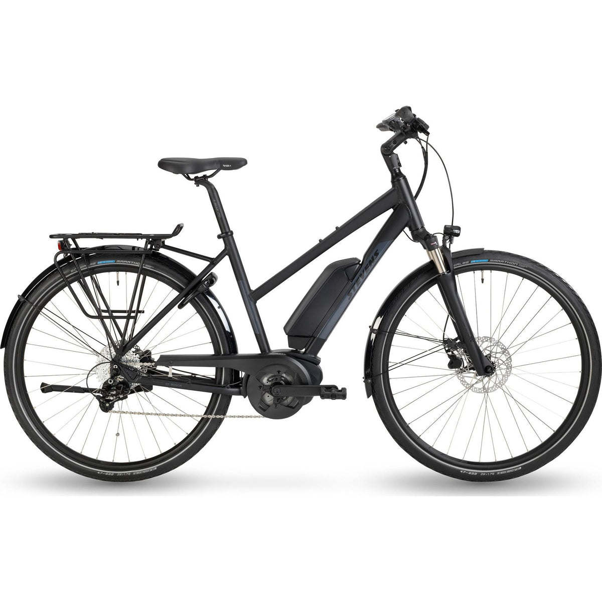 Stevens E-Molveno LT Gen.1 Electric City Bike Black L