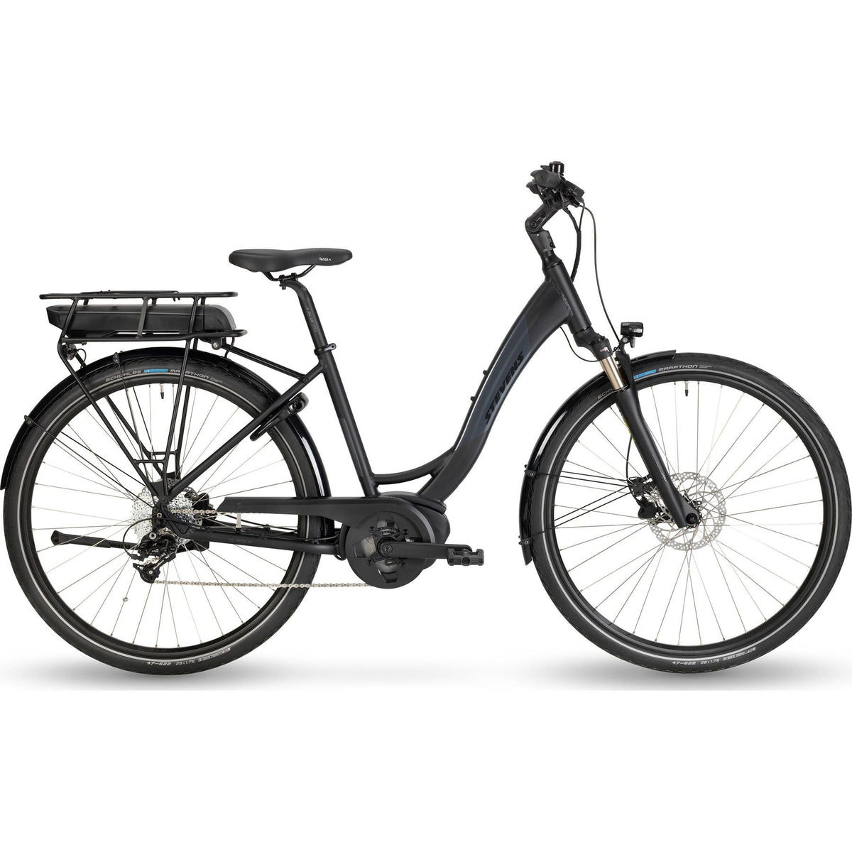 Stevens E-Molveno Forma Gen.1 Womens Electric City Bike Black L