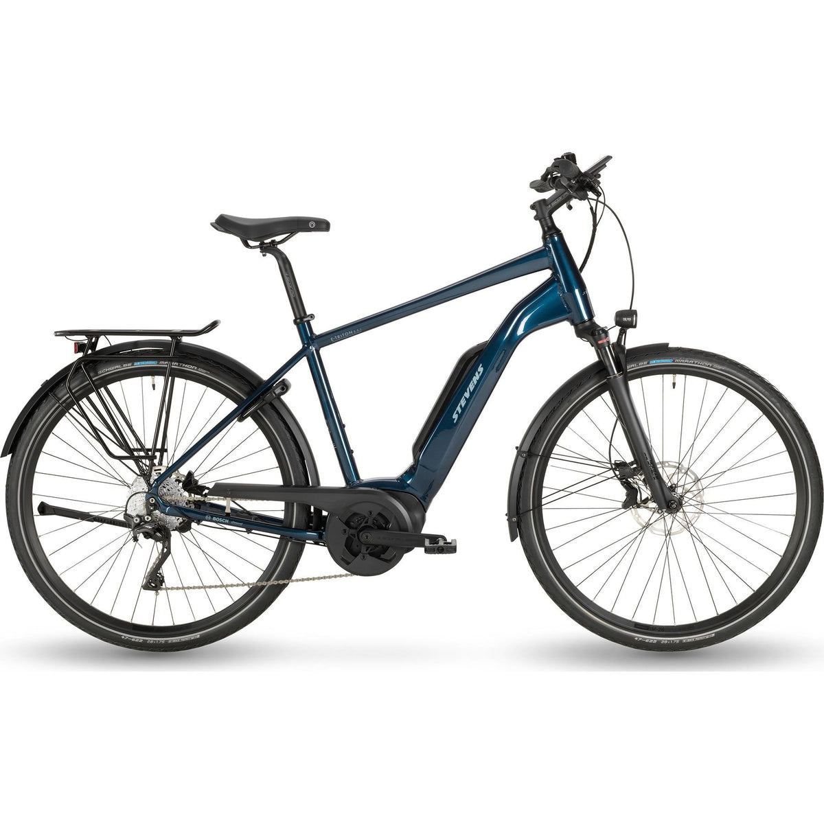 Stevens E-Triton 5.5.1 HT Gen.1 Electric City Bike Blue XL