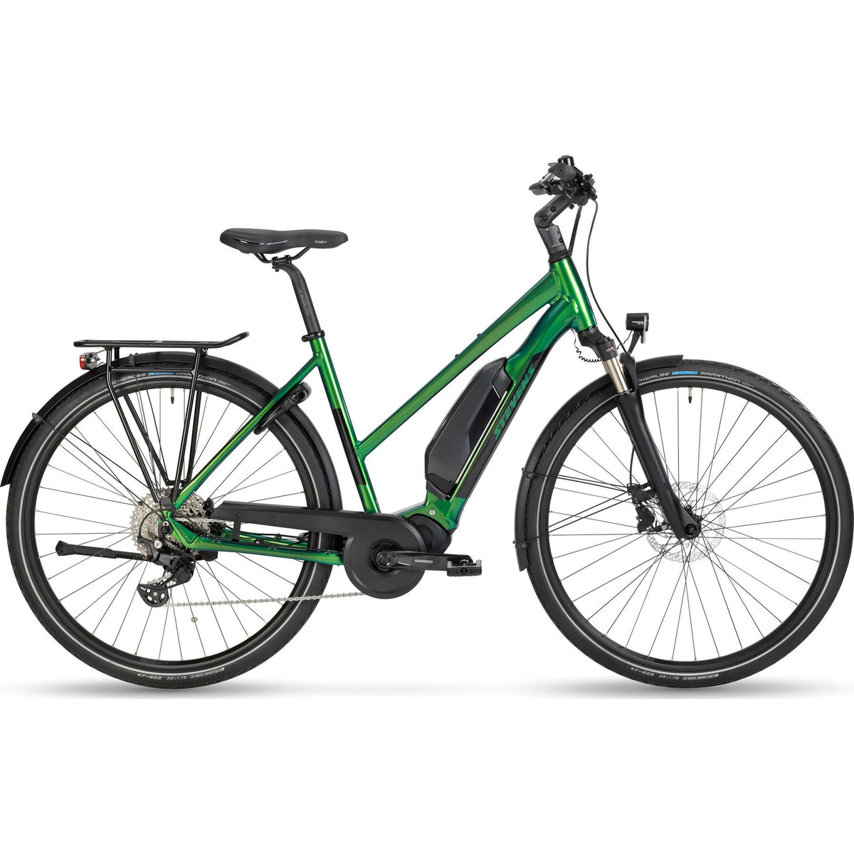 Stevens E-Bormio LT Womens Electric City Bike Green L