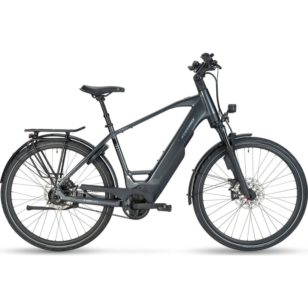 Stevens E-14 Plus HT Electric City Bike Slate Blue XXL