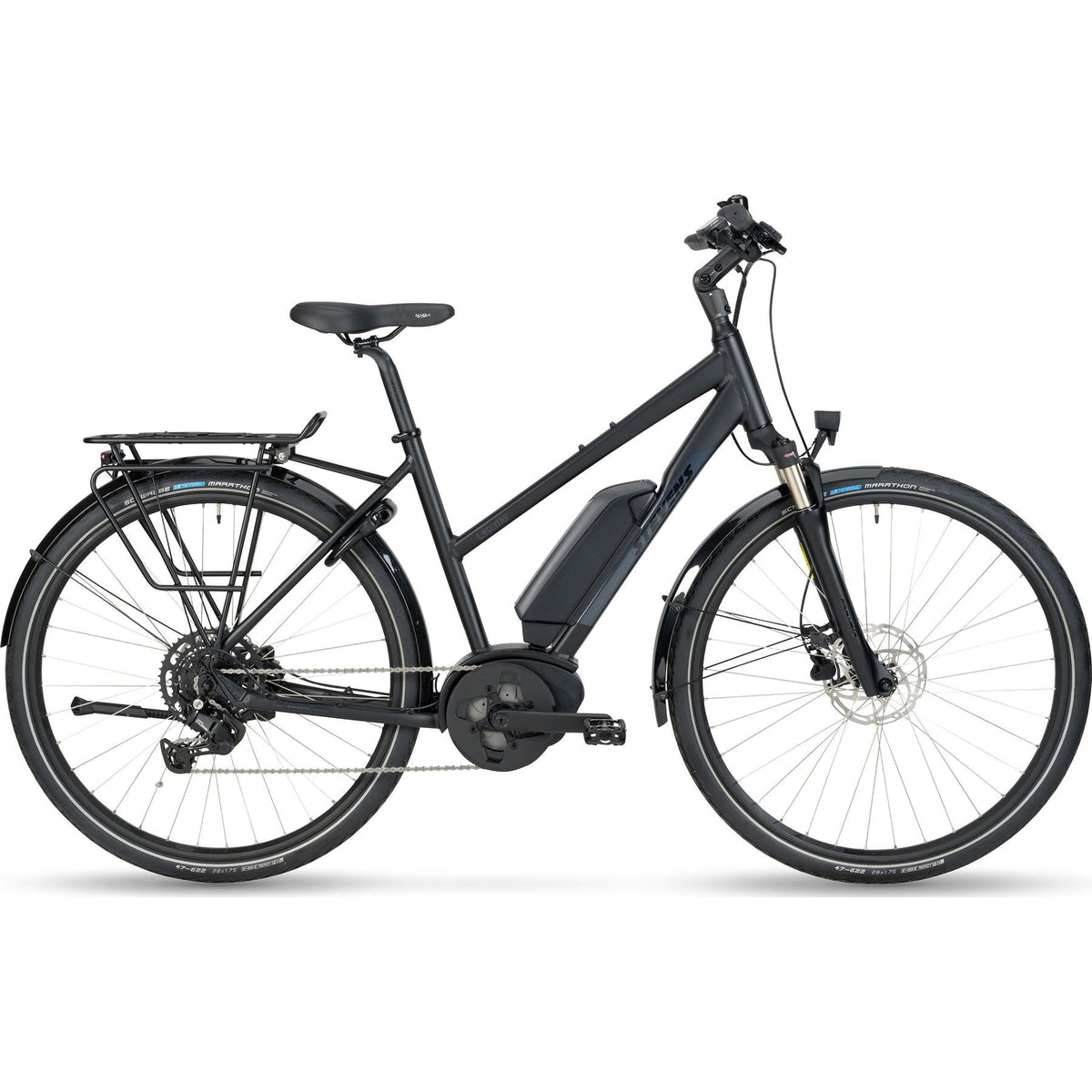 Stevens E-Molveno LT Gen.2 Womens Electric City Bike Black L