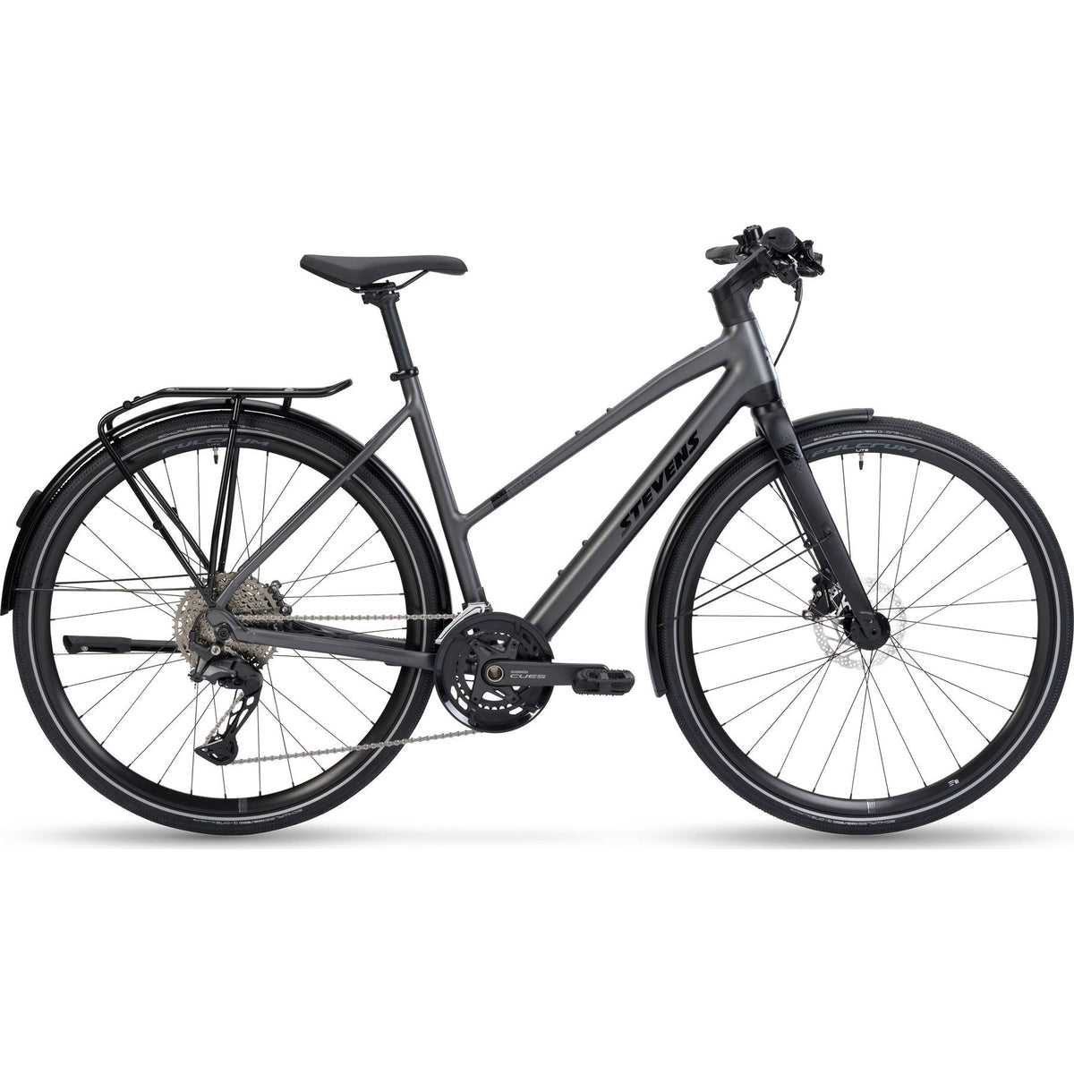 Stevens E-Strada 6.3.4 FEQ LT Womens Electric City Bike Black M