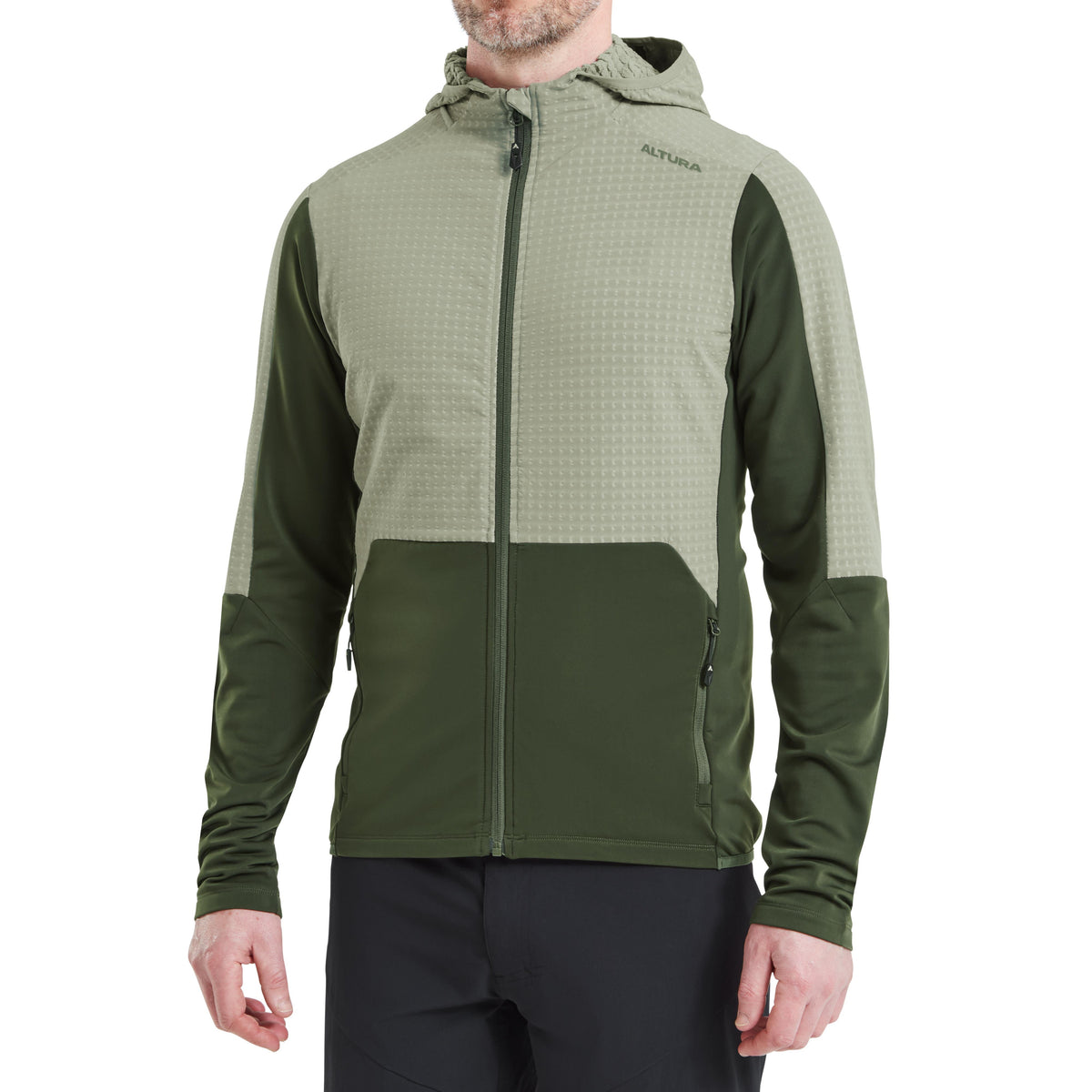 Altura Men's Esker Cave Trail Hoodie Stone/Olive 2XL