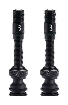BBB BTI-166 CoreCaps High Flow Tubeless Valves Black 40 mm