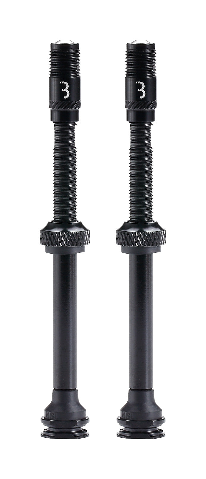 BBB BTI-166 CoreCaps High Flow Tubeless Valves Black 80 mm