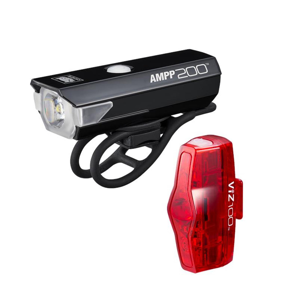CatEye AMPP 200 / VIZ 100 Bike Light Set - USB-C