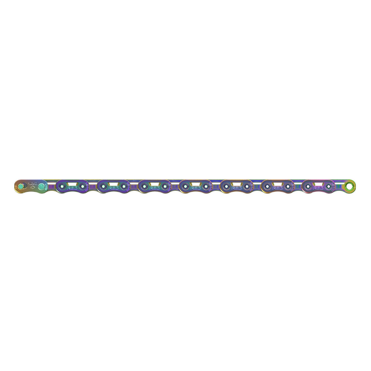 Sram Red E1 12spd Flattop Chain W/Powerlock Rainbow 126L