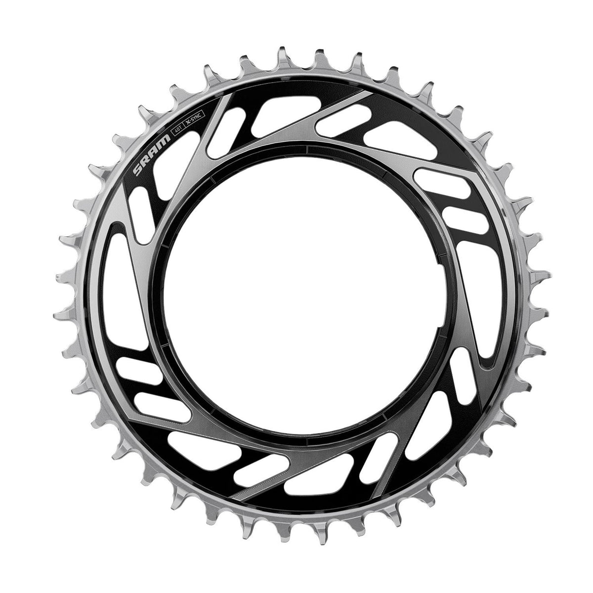 Sram Red E1 Threaded Mount X-Sync Chain Ring (Including Thread Back Up Pin For Chainring) Black/Silver 38T