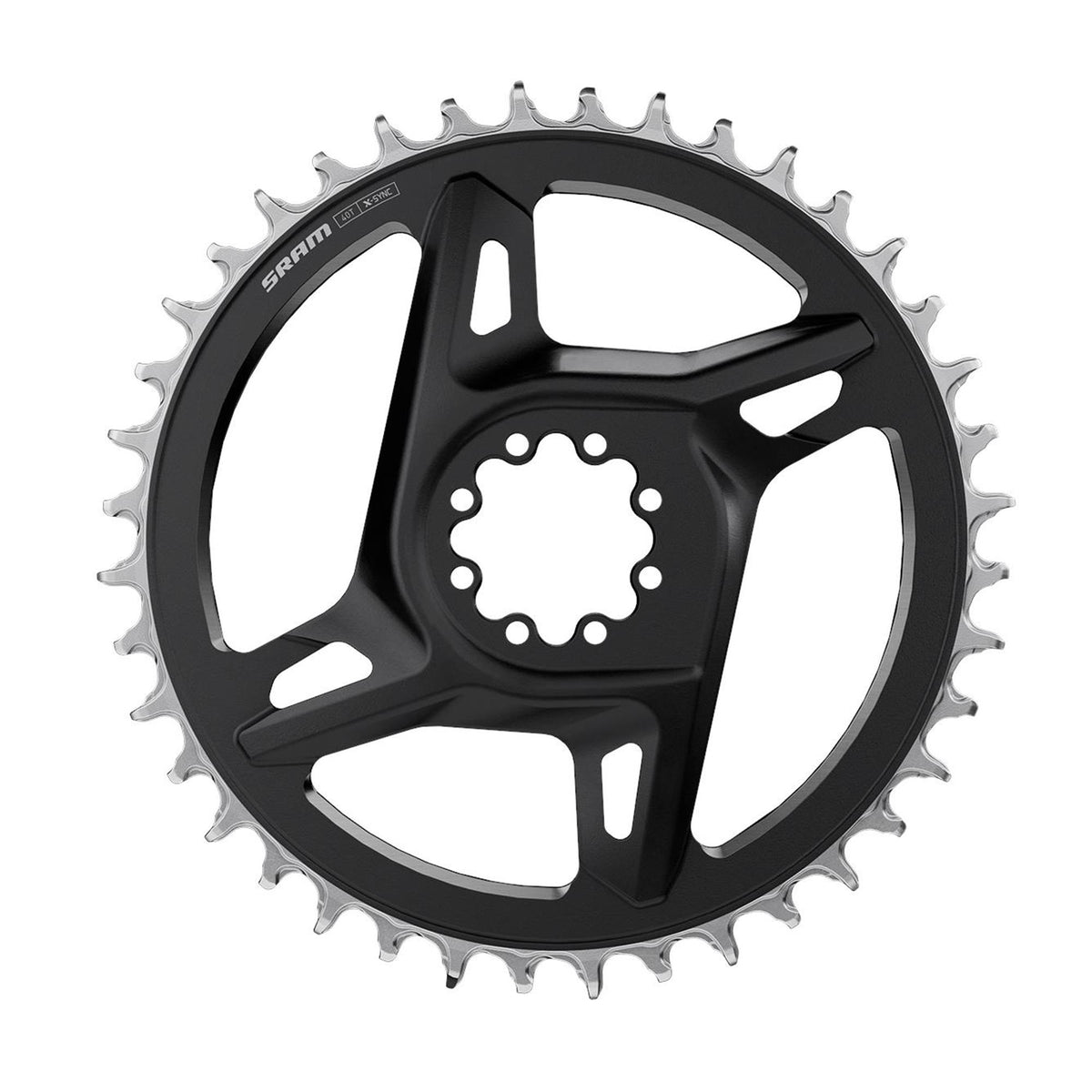 Sram Red E1 DM X-Sync 1X Road Chainring Black/Silver 46T