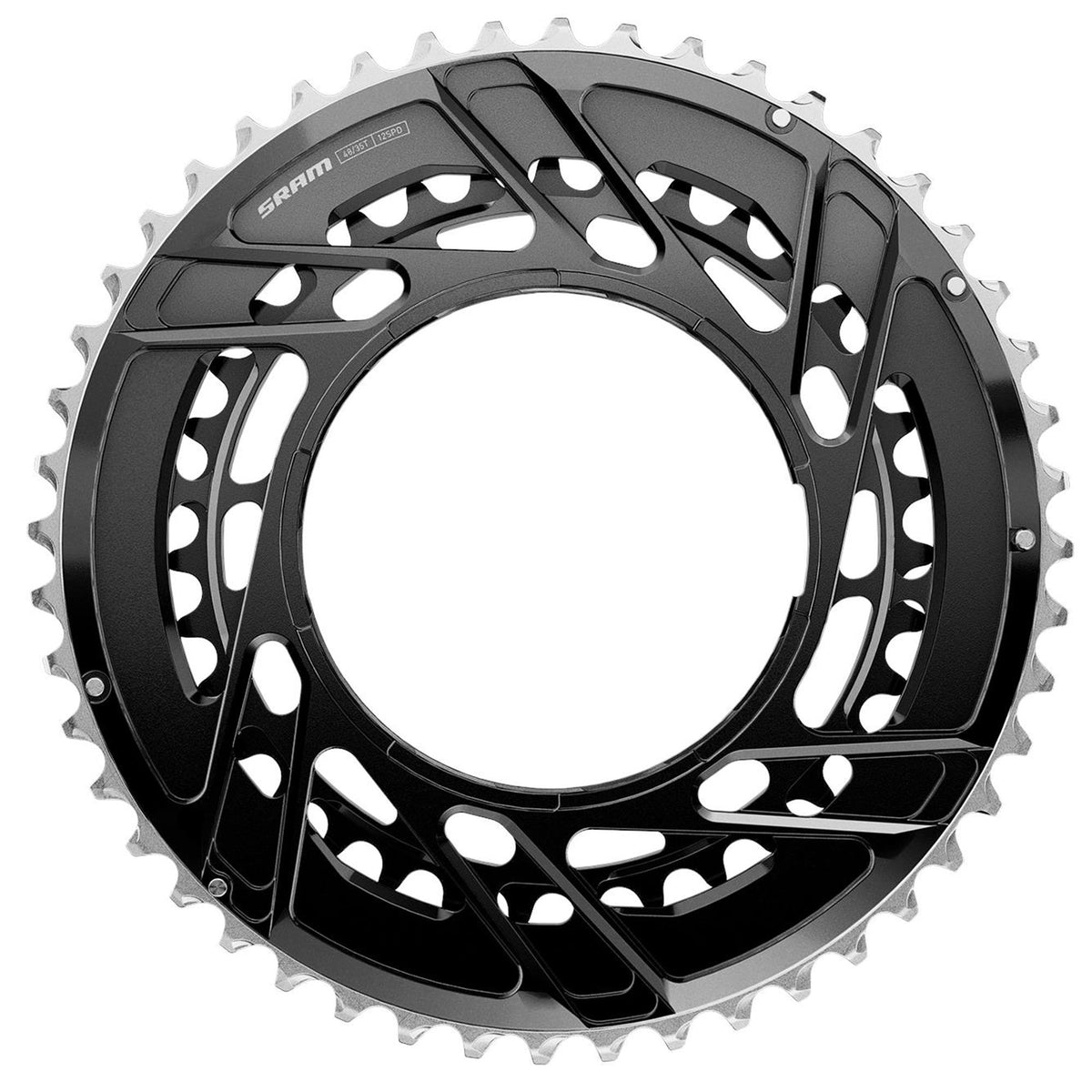 Sram Force E1 Thread Mount Chain Ring Kit for Powermeter Black 50-37T