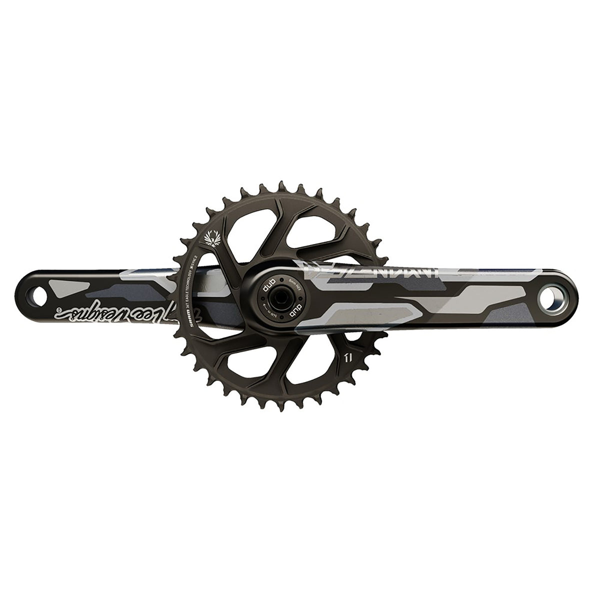 Truvativ Descendant CoLab Troy Lee Designs Eagle Crankset Boost DUB 12s With Direct Mount 32t X-SYNC 2 Chainring Black 165mm