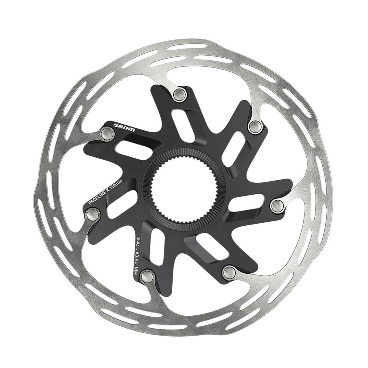 Sram Paceline X Centerlock Rounded Rotor (Includes Internal Tooled Lockring) 160mm