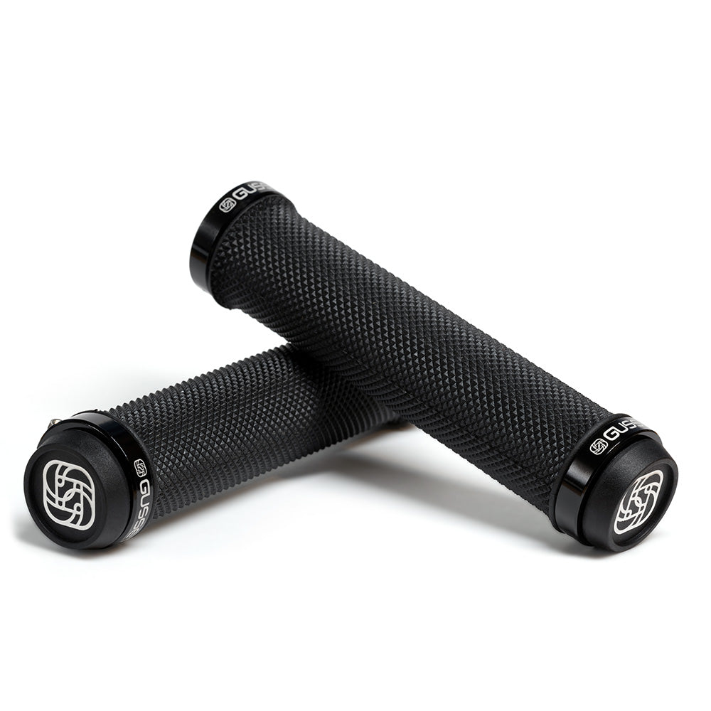 gusset double file lock on firm grips Black 135mm