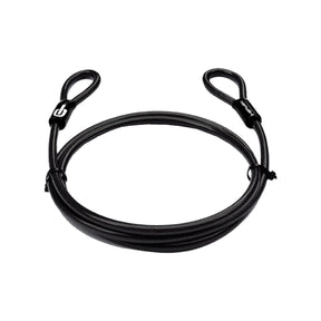 Hiplok Cable Double Loop: Black 200cm