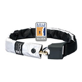 Hiplok Original V1.5 Wearable Chain Lock 8mm x 90cm - Waist 24-44 Inches (Silver Sold Secure) High Visibility: Hi-Viz 8mm x 90cm