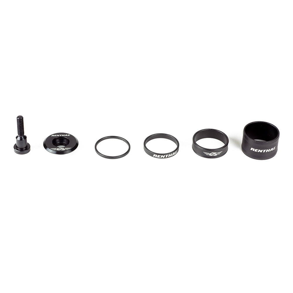 Headset Spacer & Top Cap Kit Black 11/8"