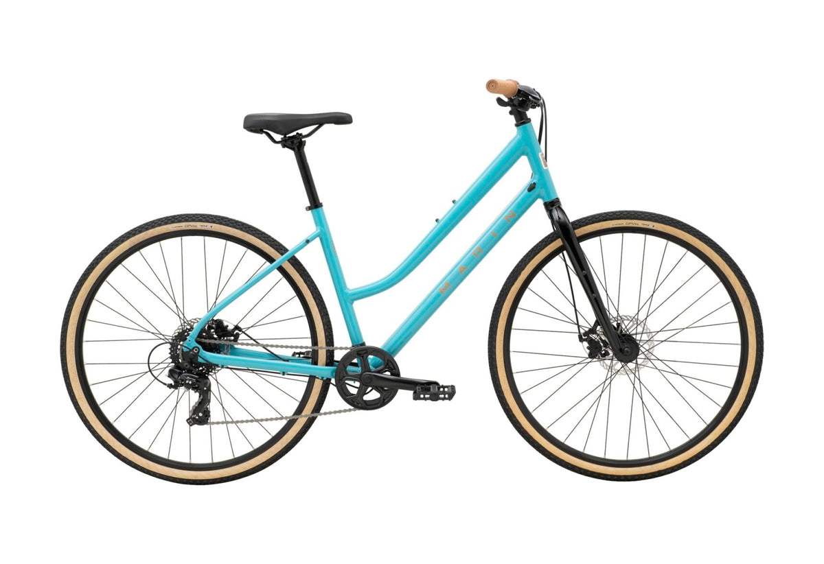 Marin Kentfield 1 Step Thru Hybrid Bike Blue Size