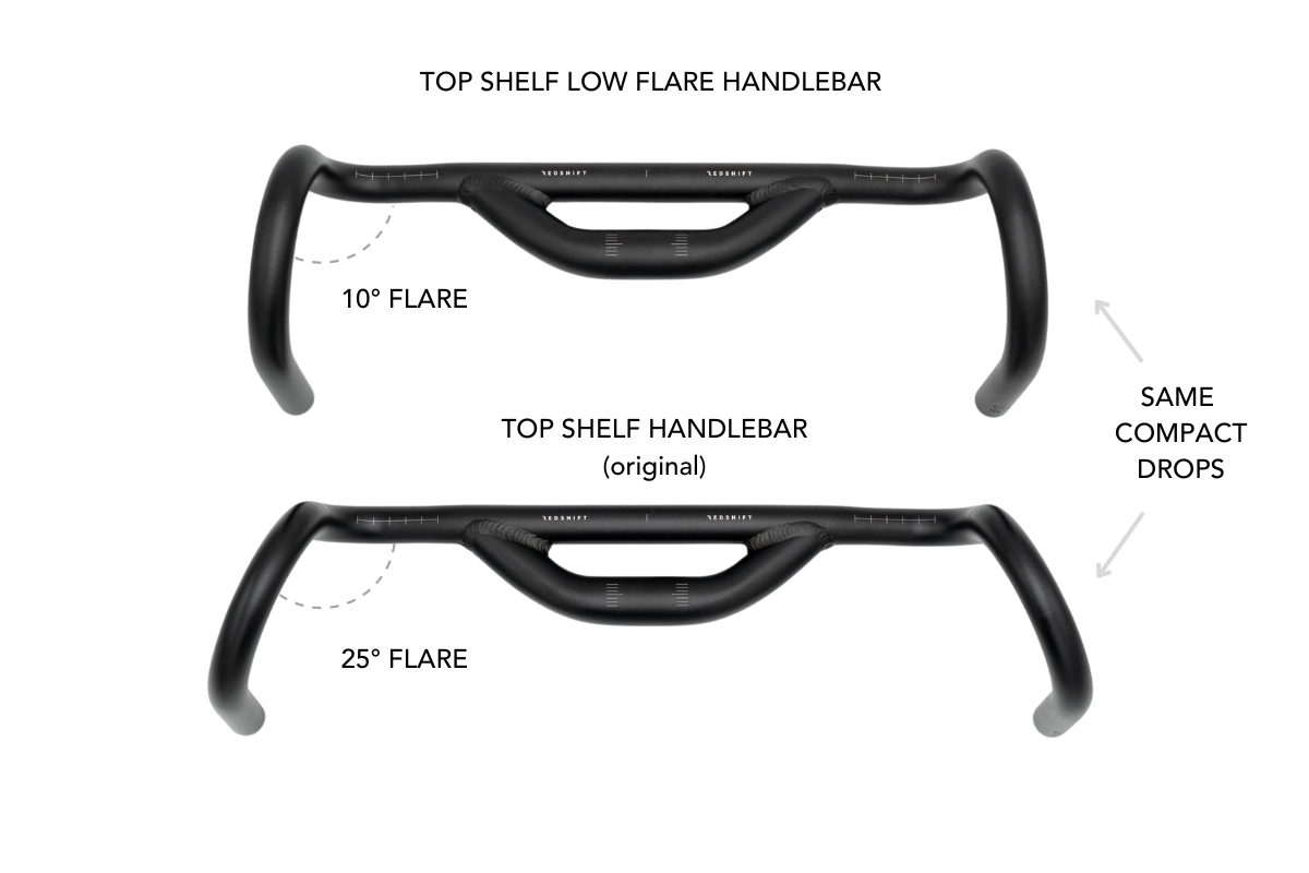 Redshift Sports Top Shelf Handlebar 70mm Rise - 10Deg Flare