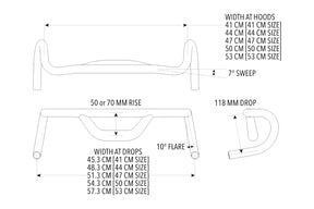 Redshift Sports Top Shelf Handlebar 70mm Rise - 10Deg Flare