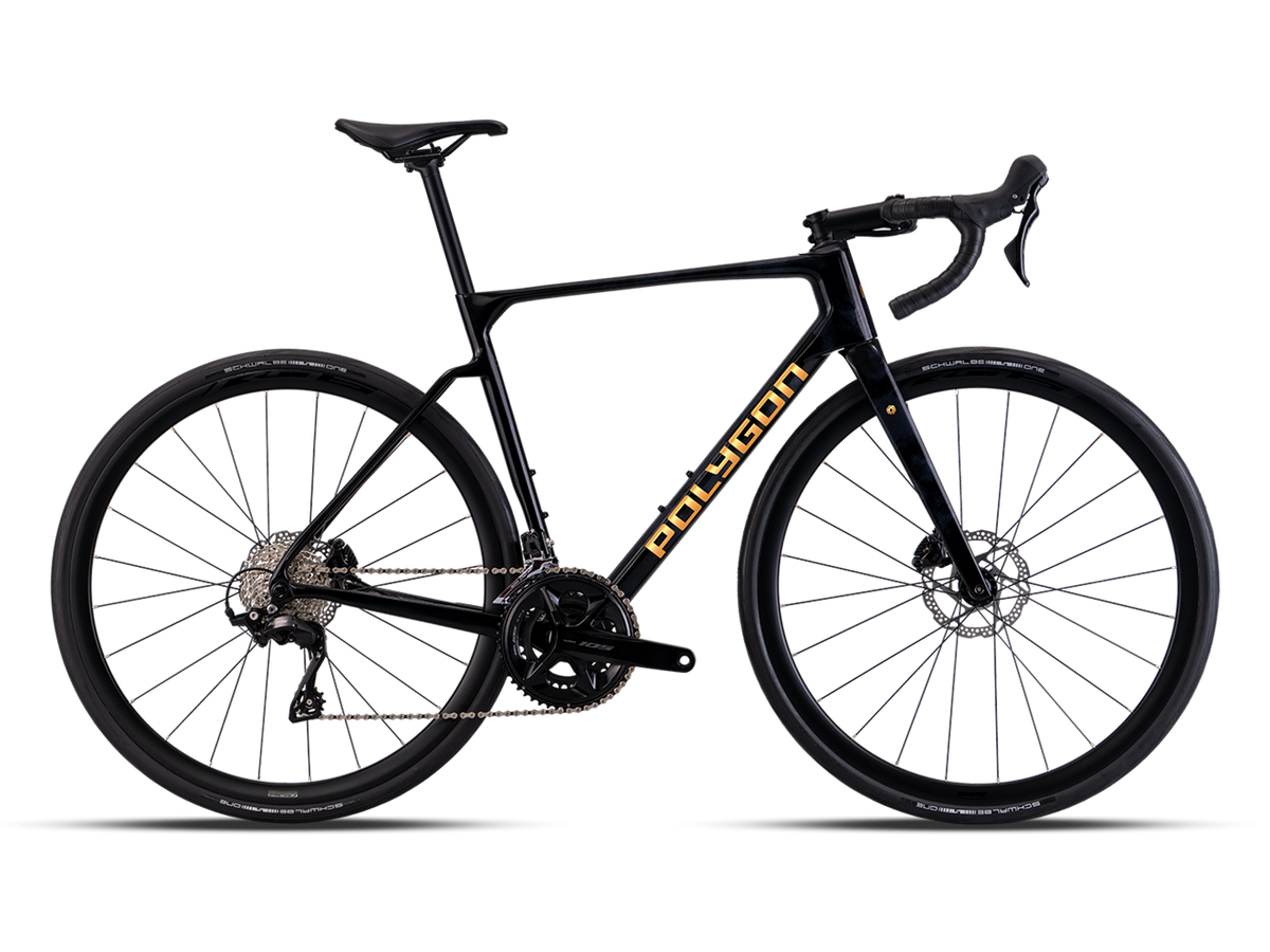 Polygon Strattos 7 Carbon Road Bike 2026 Black XXS