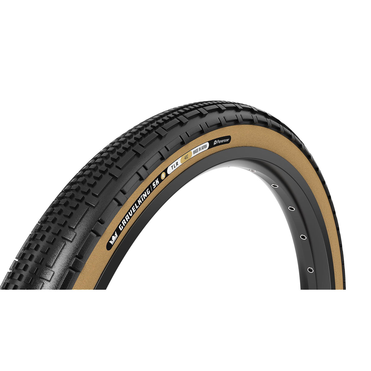 Panaracer Gravelking SK R-Line TLR Gravel Tyre Black/Amber 700 x 45c