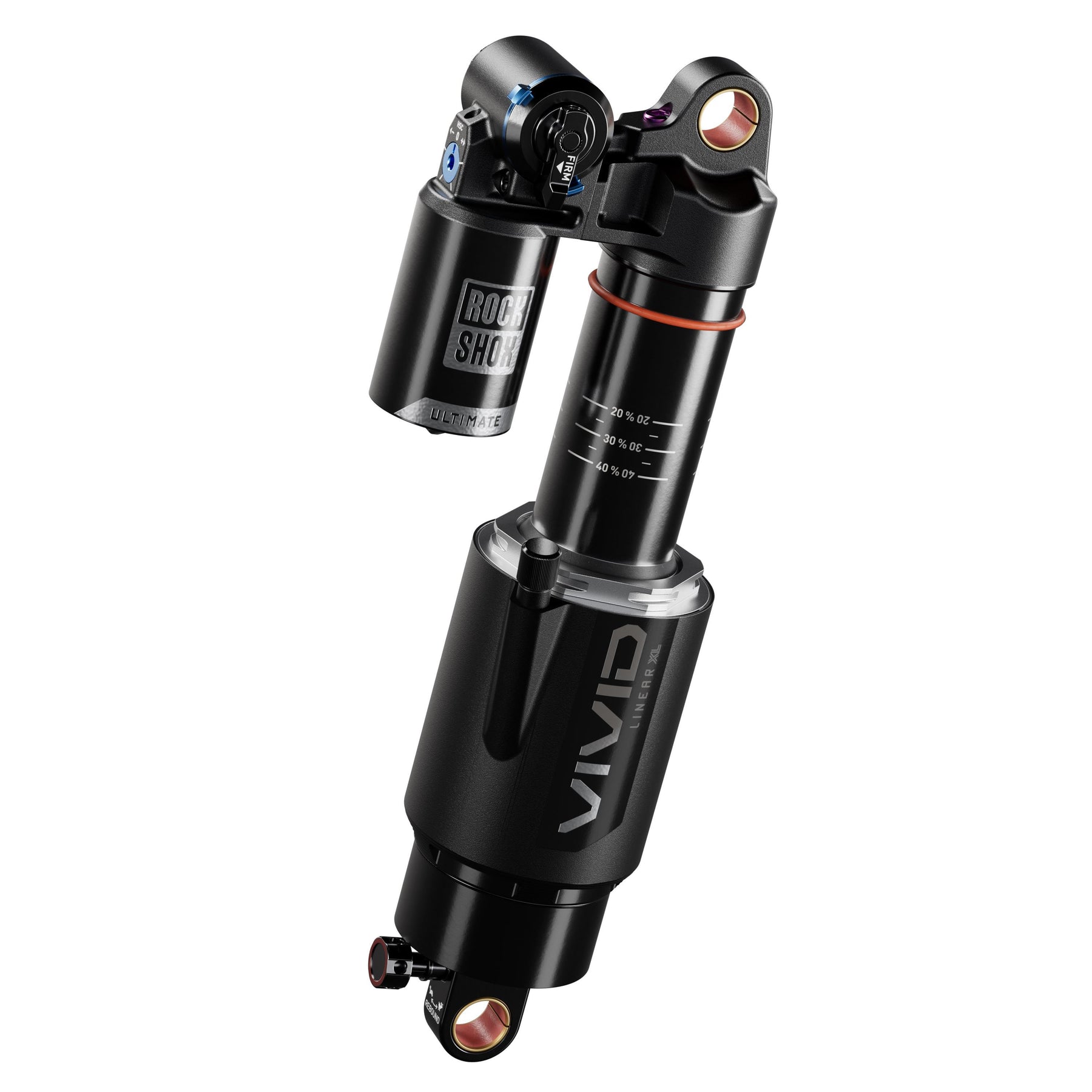 RockShox Vivid Ultimate RC2T Rear Shock (D1) Black 230 x 62.5mm Reb55/Comp37