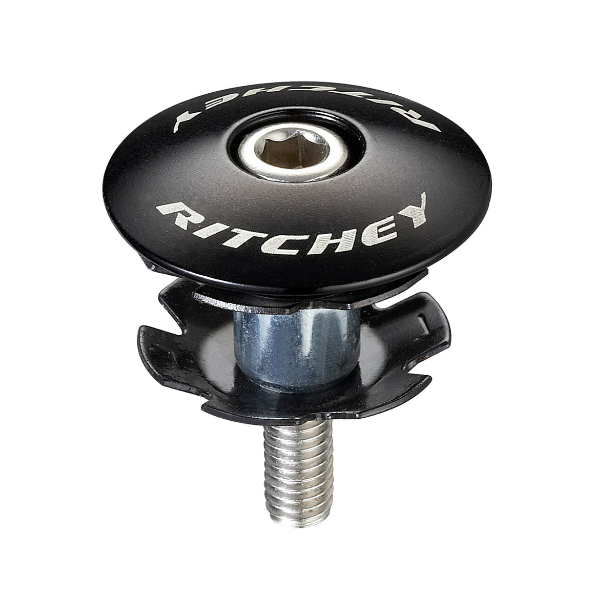 Ritchey WCS Alloy Headset Starnut & Cap Black Alloy 1-1/8"