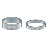 Ritchey Classic Headset Spacers Silver 3 x 5mm / 2 x 10mm