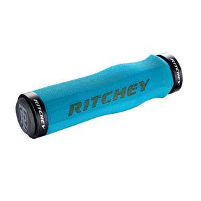 Ritchey WCS Truegrip Neoprene Locking MTB Handlebar Grips Sky Blue 130mm