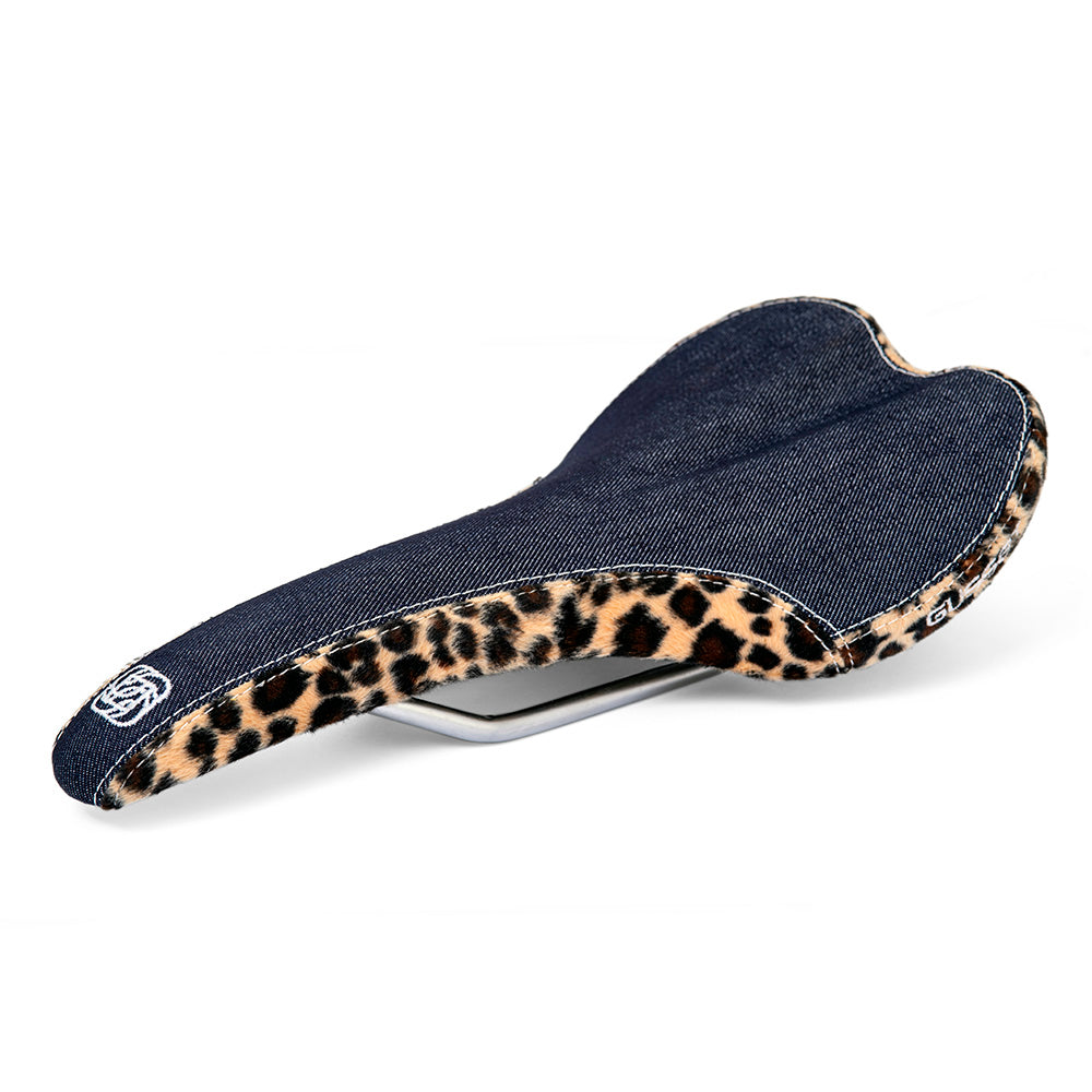 Gusset R-Series Saddle Denim/Leopard 277mm x 142mm