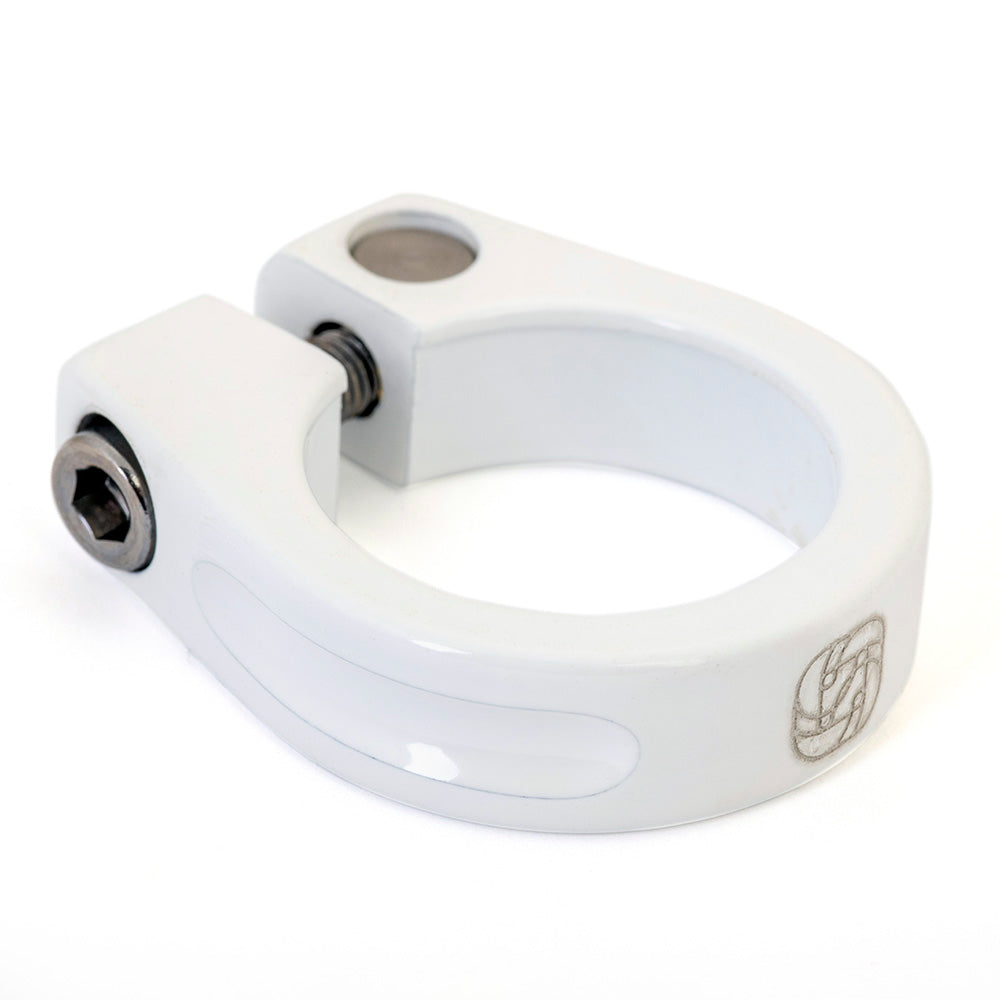 gusset clench seatclamp White 28.6mm