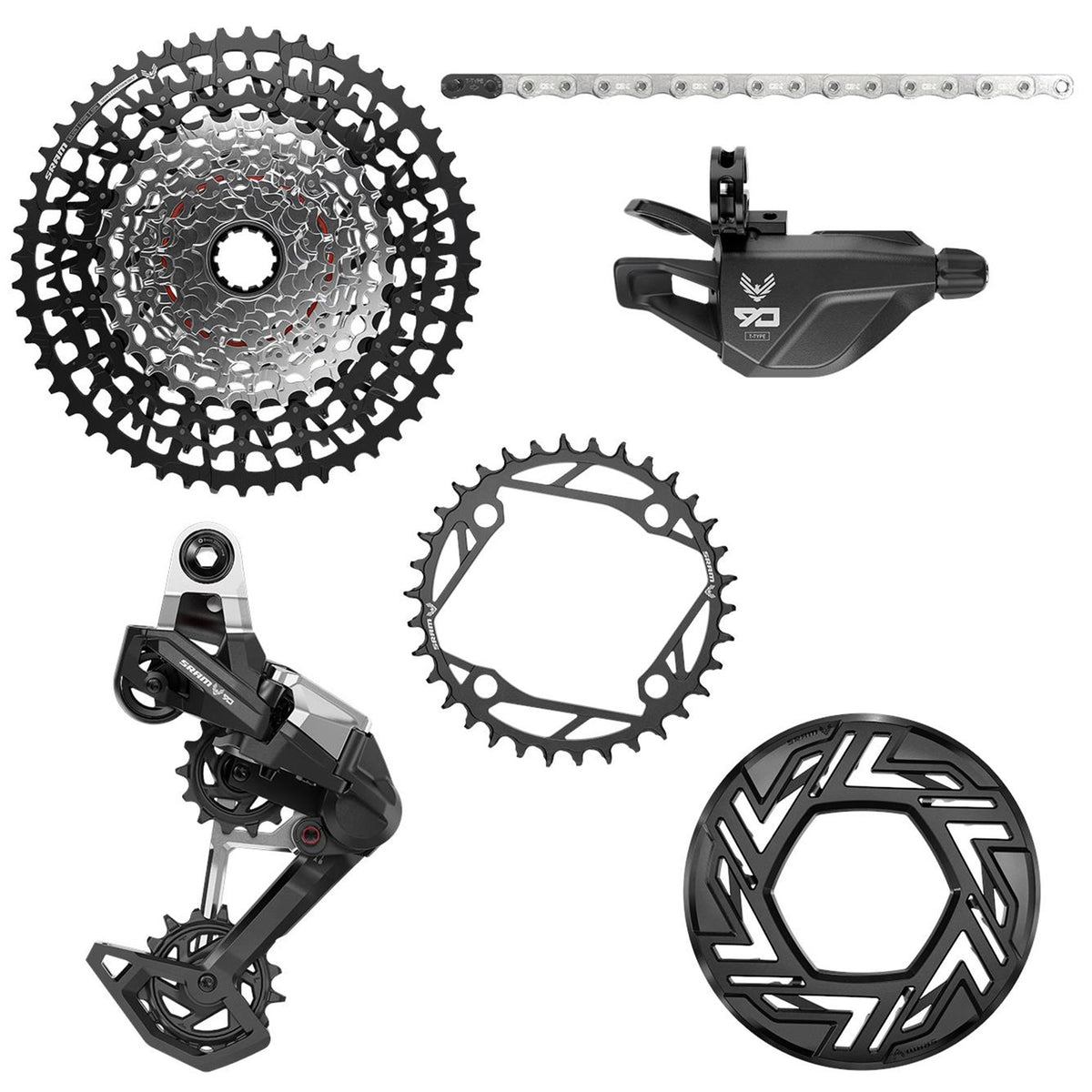 sram eagle 90 dub e mtb groupset no cranks Default Title
