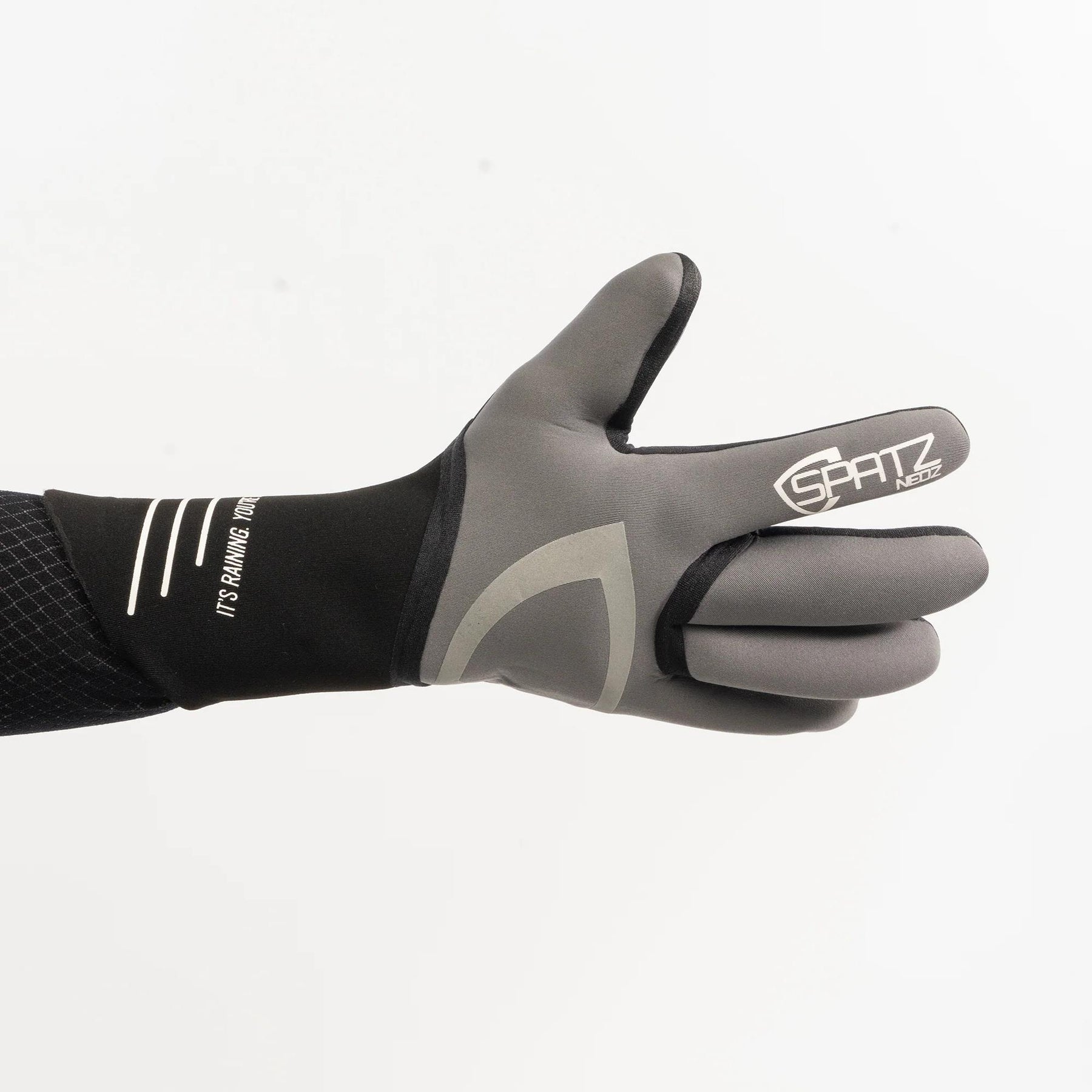 Spatzwear Neon Rain Gloves Grey XL