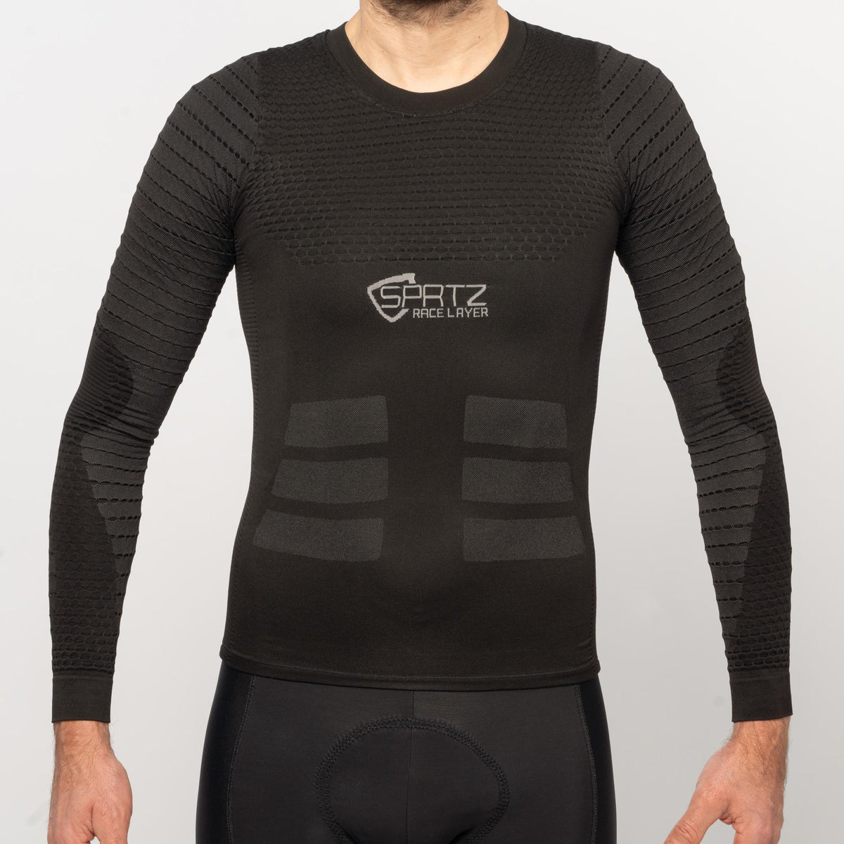 Spatzwear Race Layer LS Baselayer Black XXL