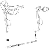 Sram ED Brake Lever Assembly (Paddle And Elec Pod) AXS Disc RIVAL RIGHT