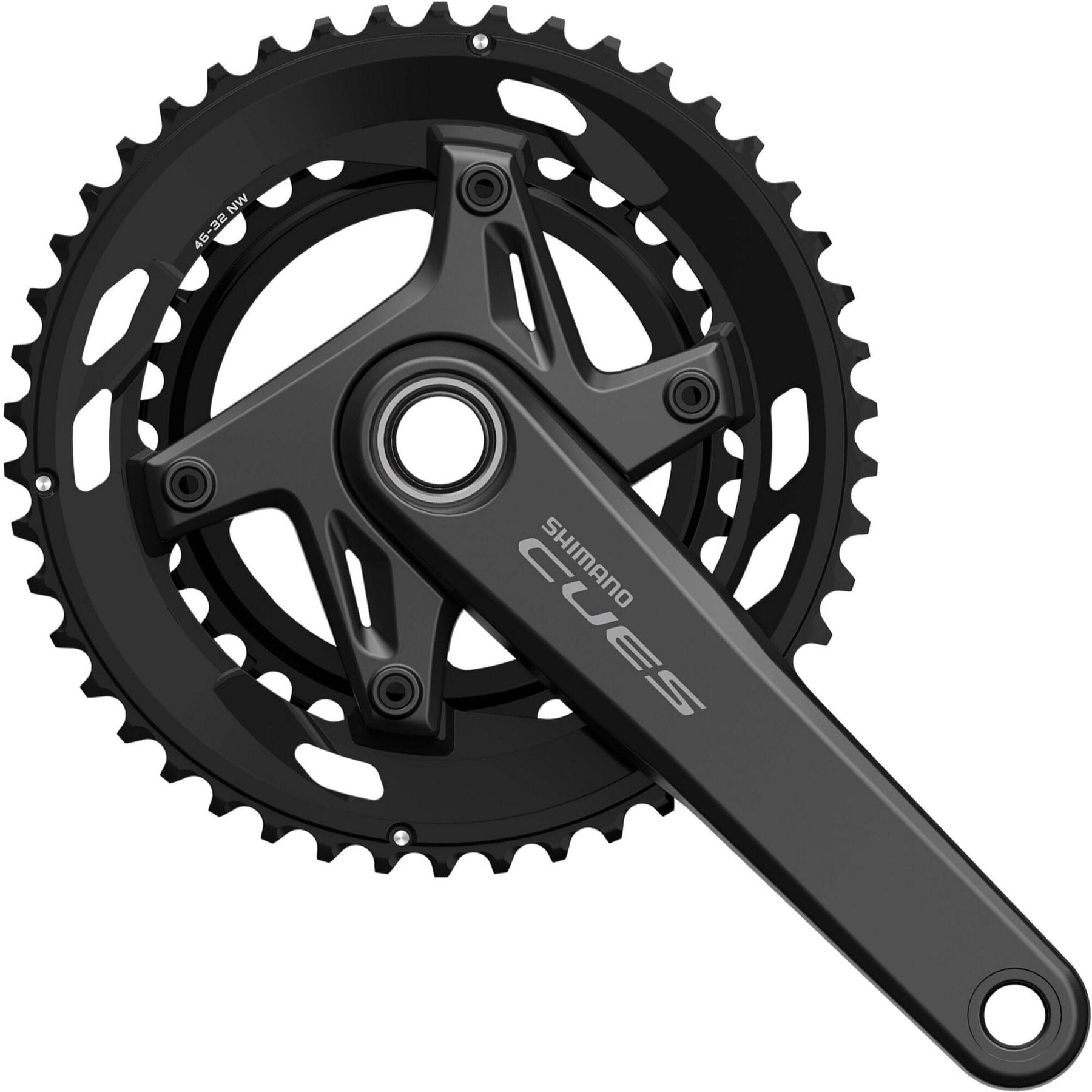 Shimano FC-U6030-2 CUES 2 piece design 9/10 speed chainset Black 46/32T 175mm