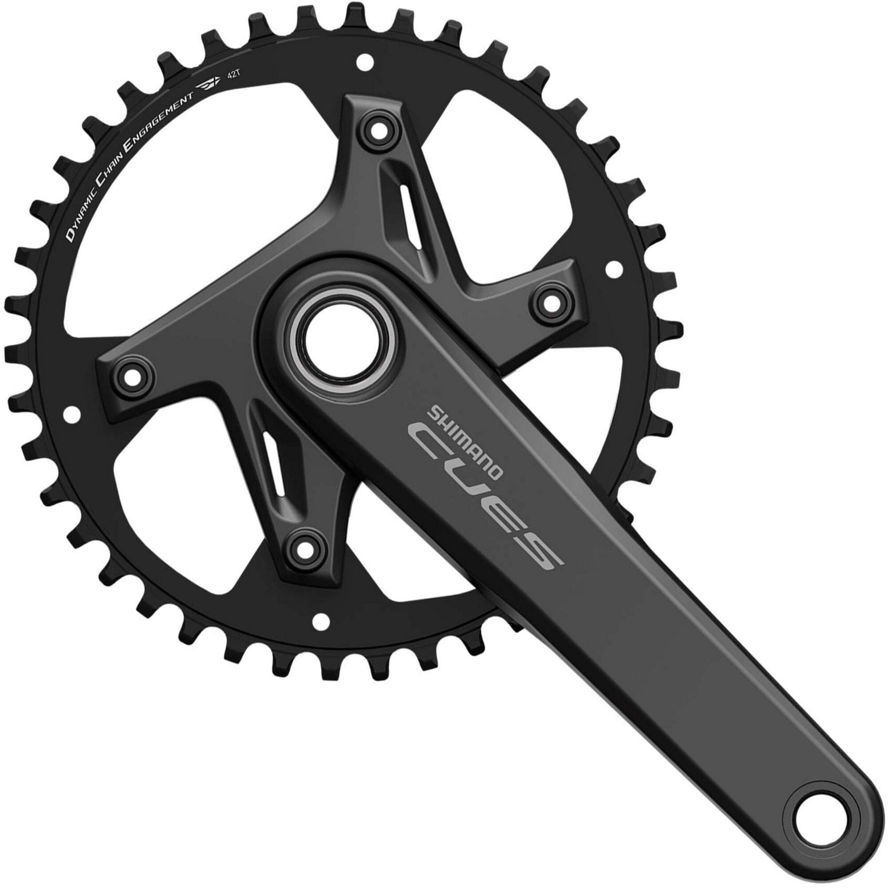 Shimano FC-U6040-1 CUES 2 HollowTech II 9/10/11-speed chainset Black 42T 175mm