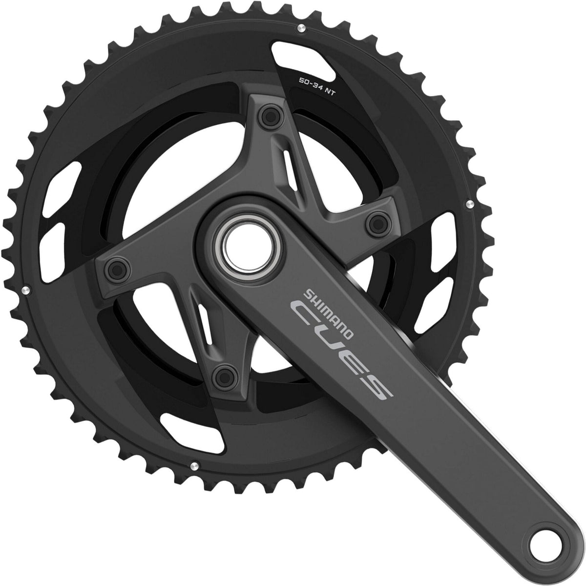 Shimano FC-U6040-2 CUES 2 HollowTech II 9/10 speed chainset Black 50/34T 175mm