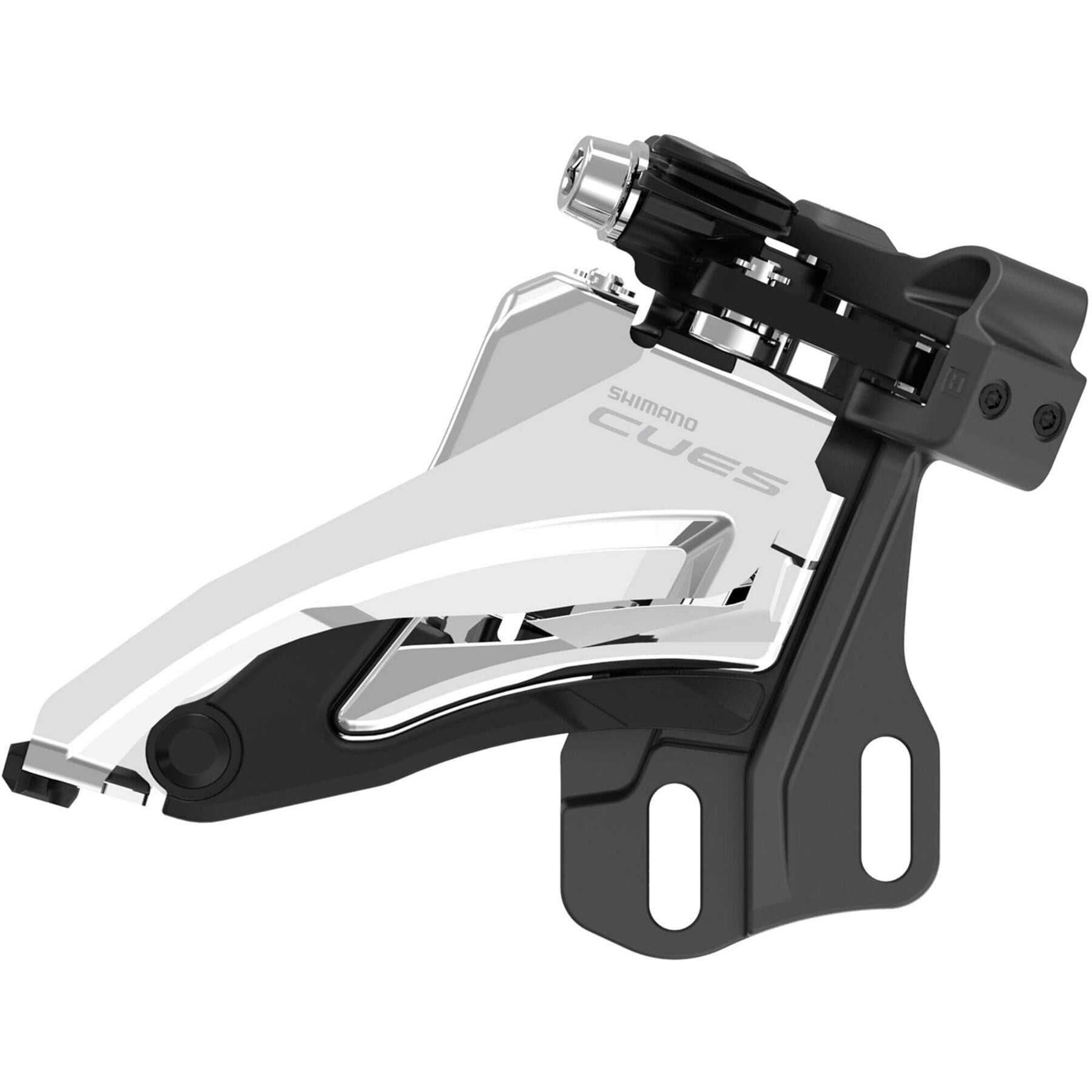 Shimano FD-U6000-E CUES double front derailleur 10/11-speed, E-Type mount, side swing Silver / Black 10/11spd