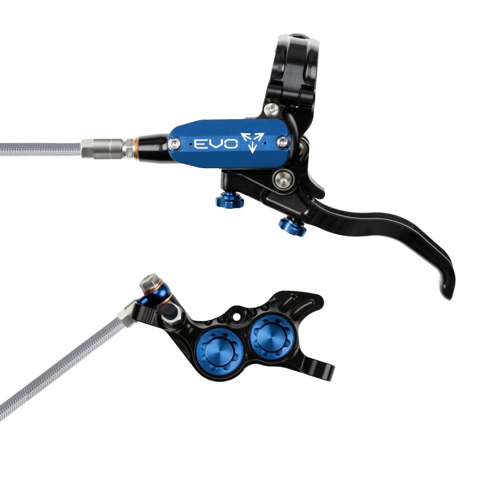 Hope EVO GR4 Braided Disc Brake Black/Blue L/H