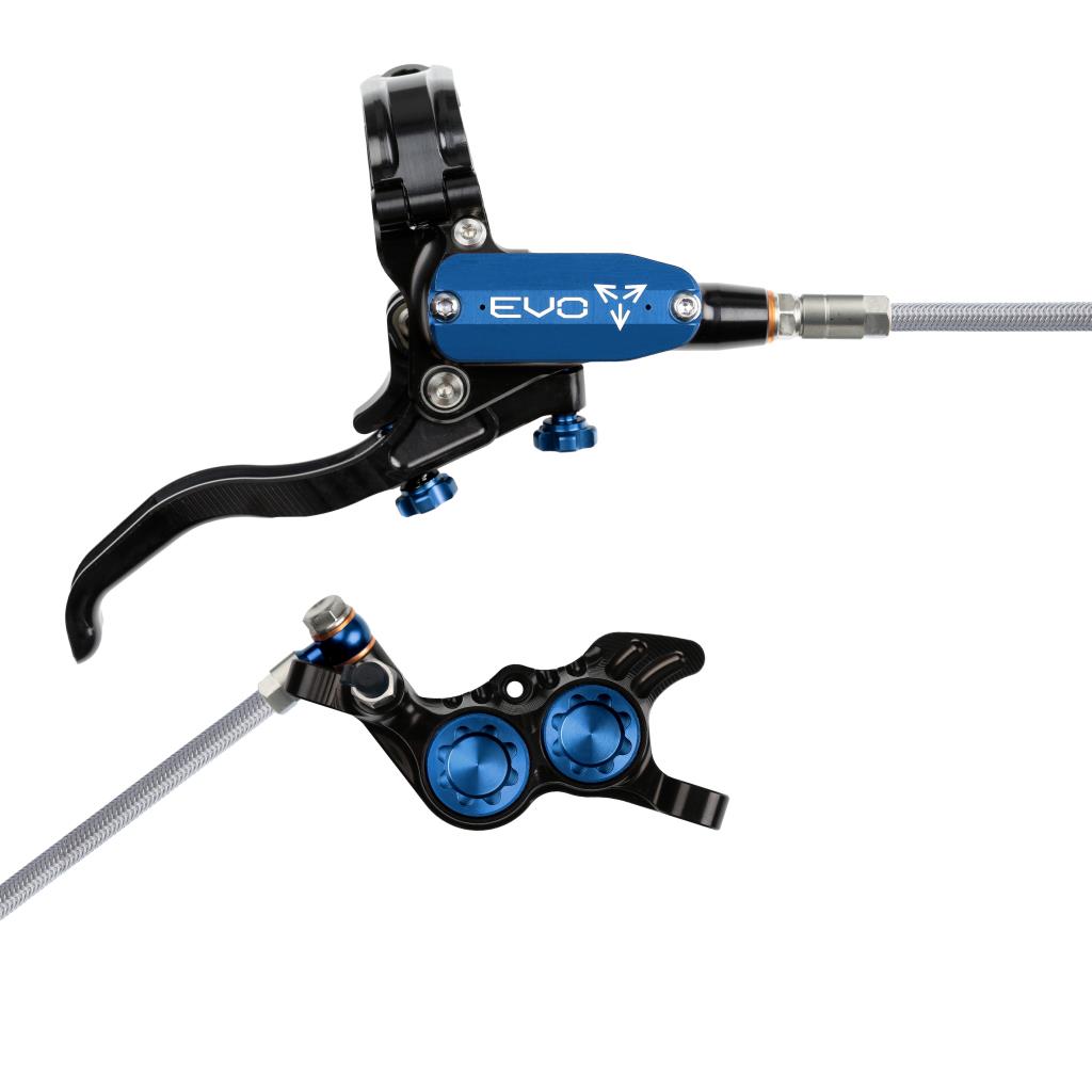 Hope EVO GR4 Braided Disc Brake Black/Blue R/H