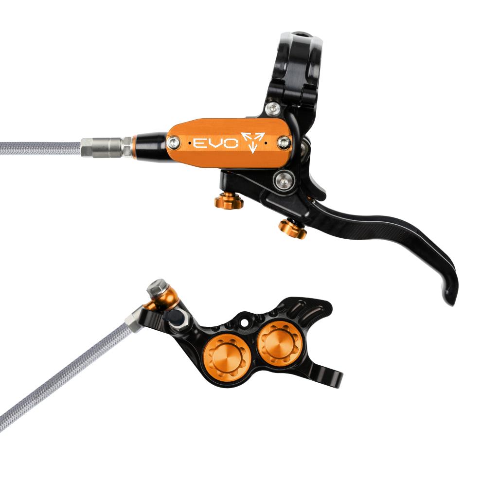 Hope EVO GR4 Braided Disc Brake Black/Orange L/H