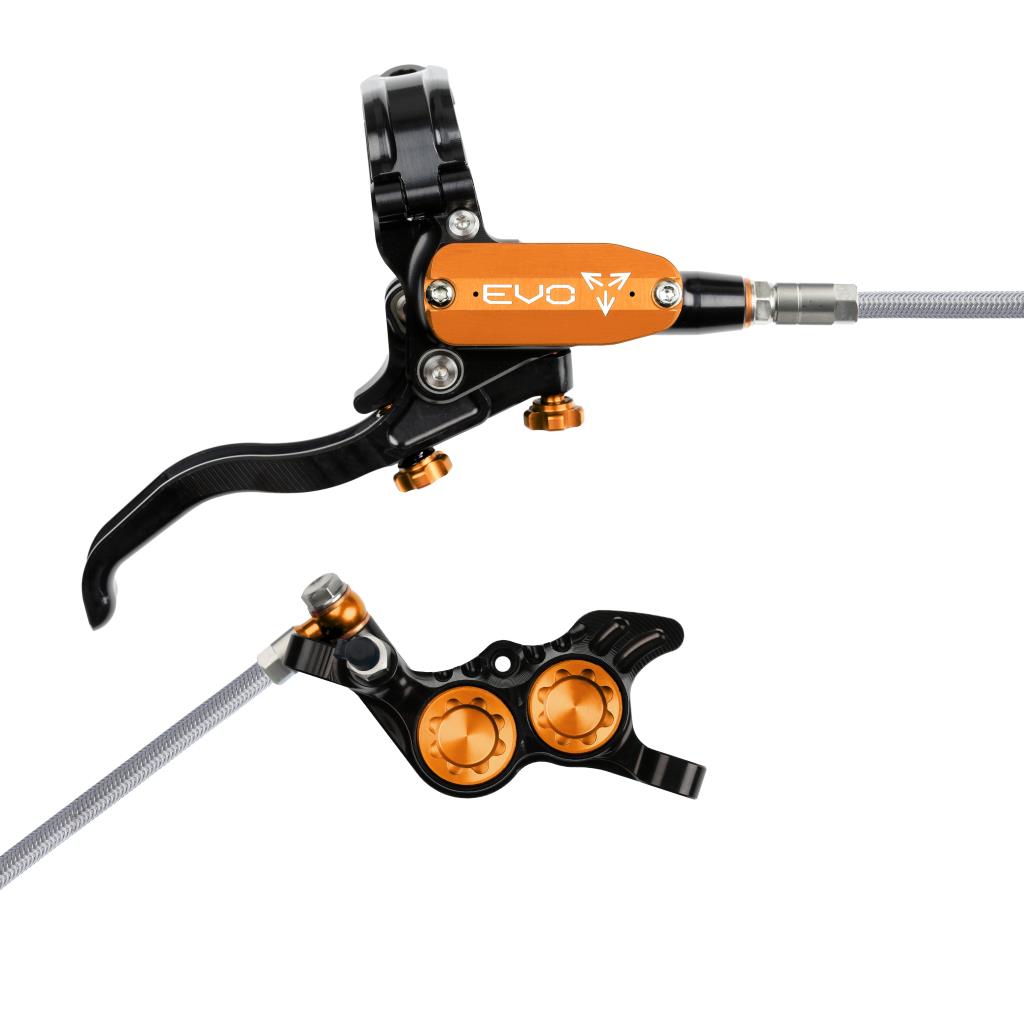 Hope EVO GR4 Braided Disc Brake Black/Orange R/H