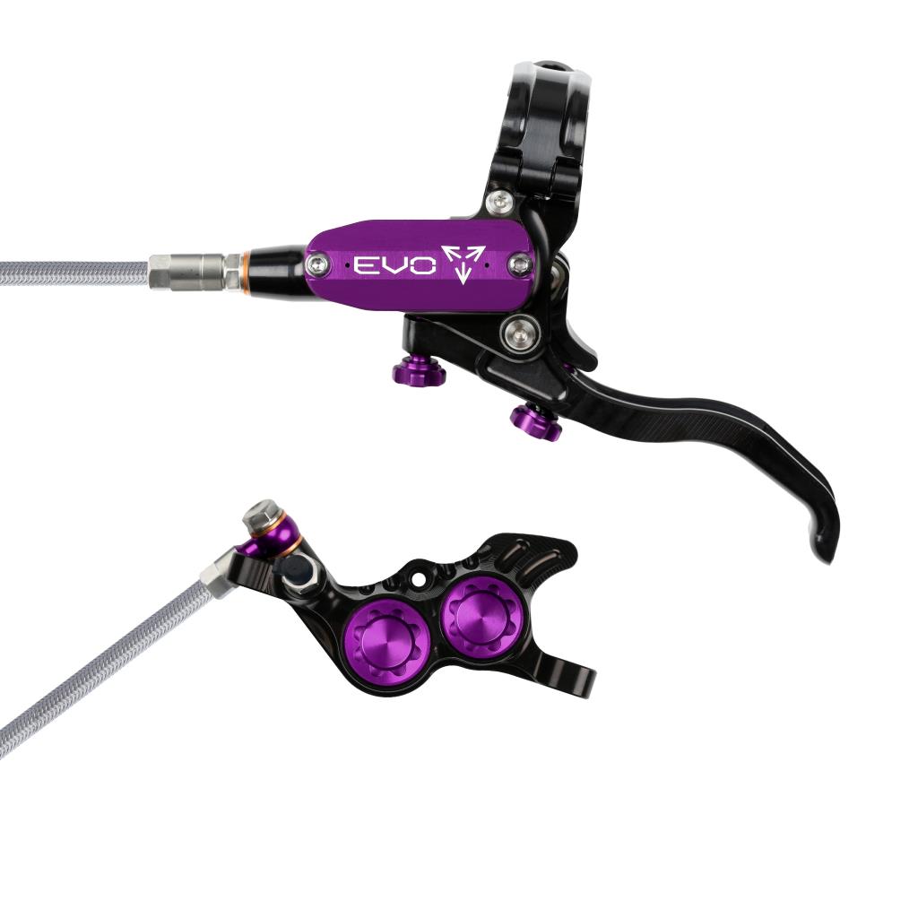 Hope EVO GR4 Braided Disc Brake Black/Purple L/H