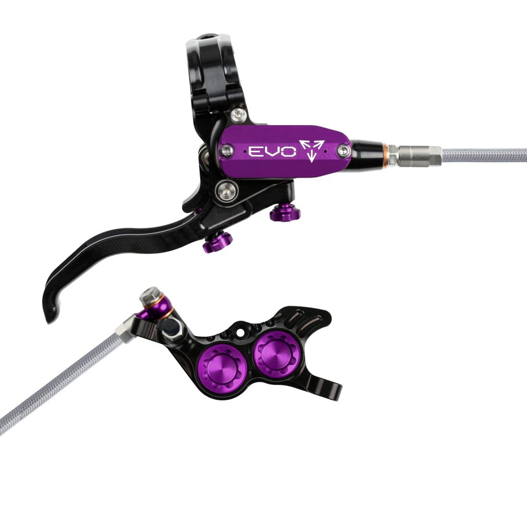 Hope EVO GR4 Braided Disc Brake Black/Purple R/H