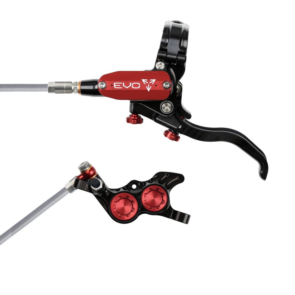 Hope EVO GR4 Braided Disc Brake Black/Red L/H