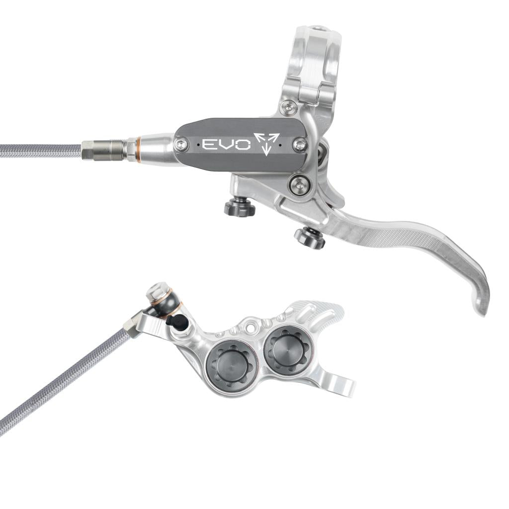 Hope EVO GR4 Braided Disc Brake Silver/Smoke L/H