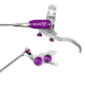 Hope EVO GR4 Braided Disc Brake Silver/Purple L/H